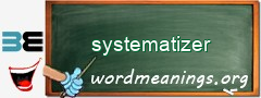 WordMeaning blackboard for systematizer